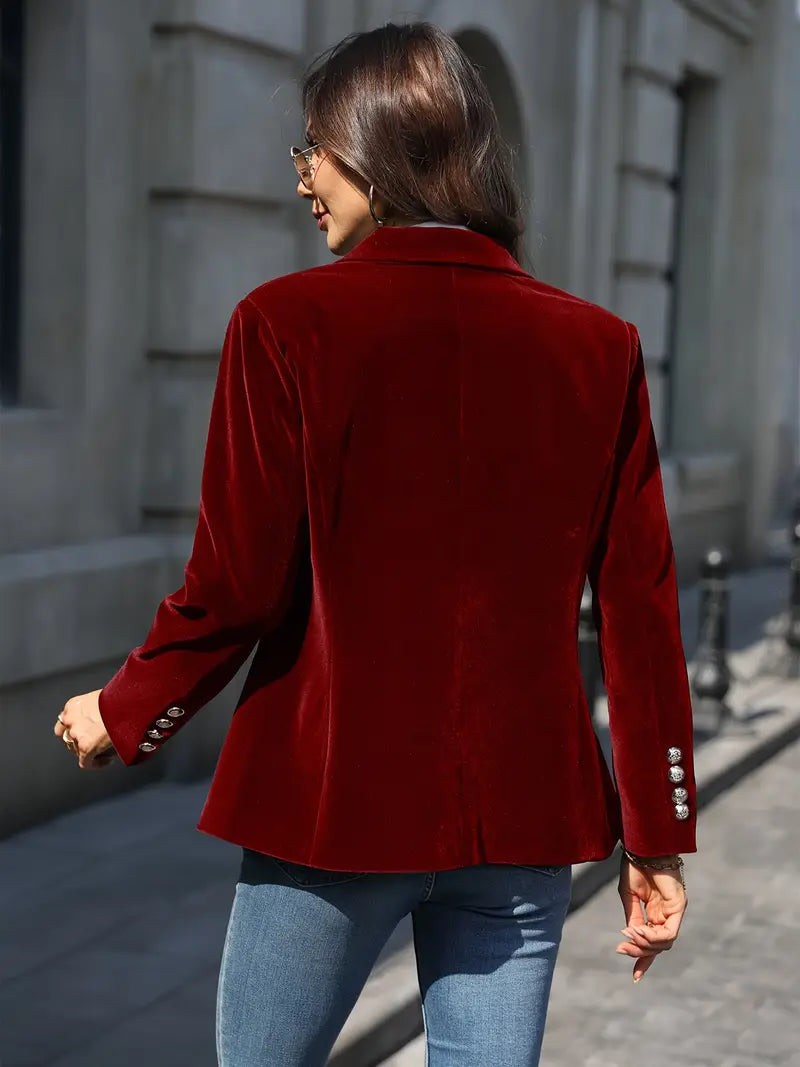 Women's Single Breasted One Button Blazer | Samantha_8