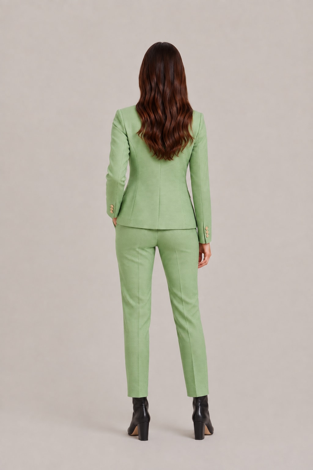 Women's Single Breasted Fitted Blazer Trouser Suit | Esme_8