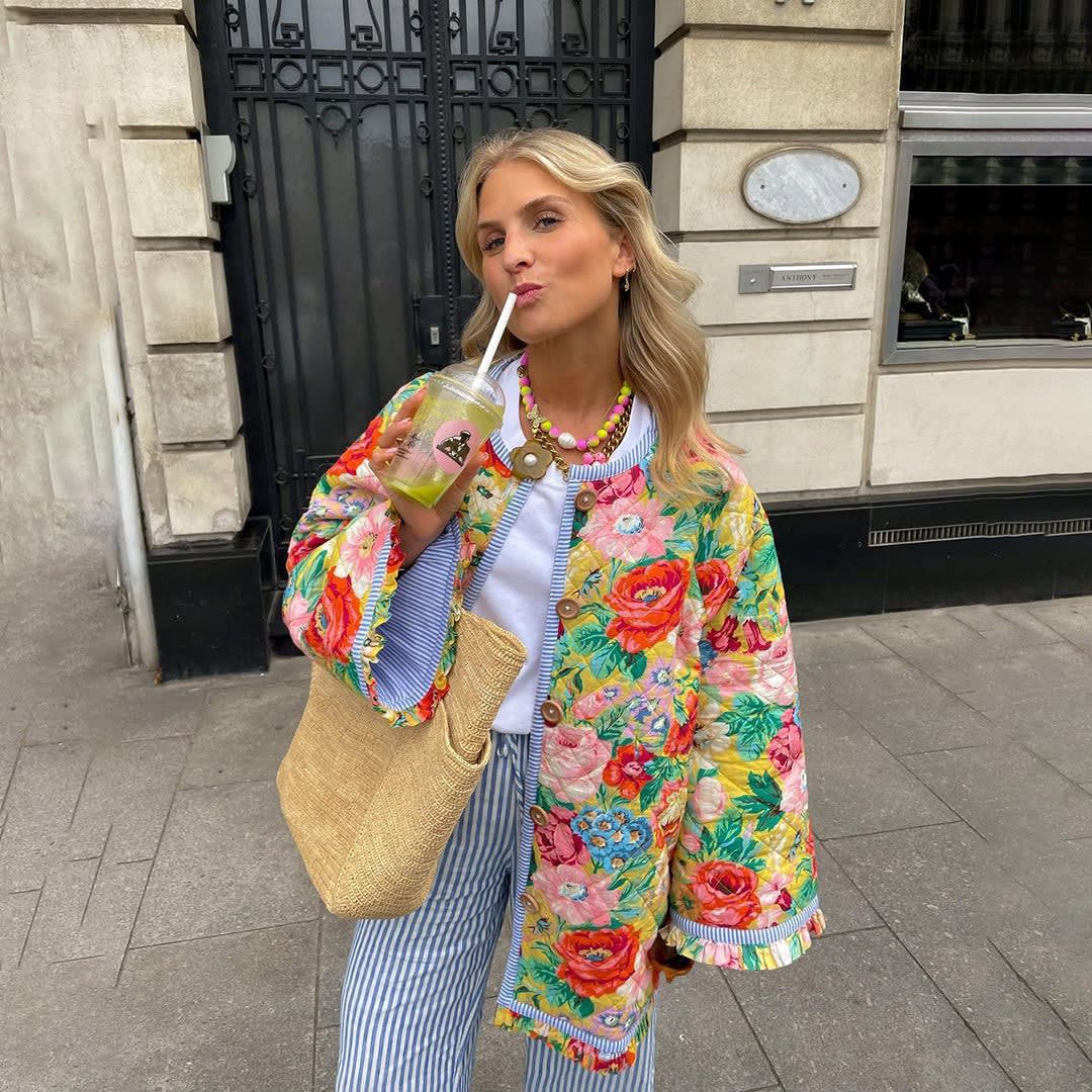 Women's Quilted Floral Jacket | Ceridwen_2