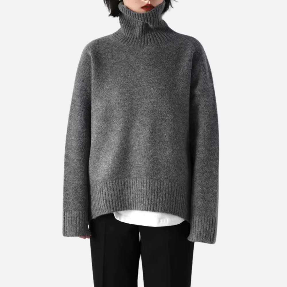 Women's Oversized Turtleneck Jumper | Renie_3