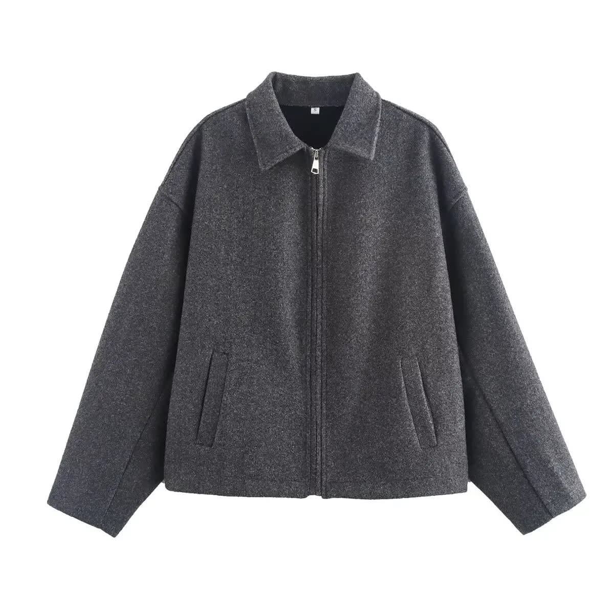 Women's Wool Blend Cropped Jacket | Sian_6