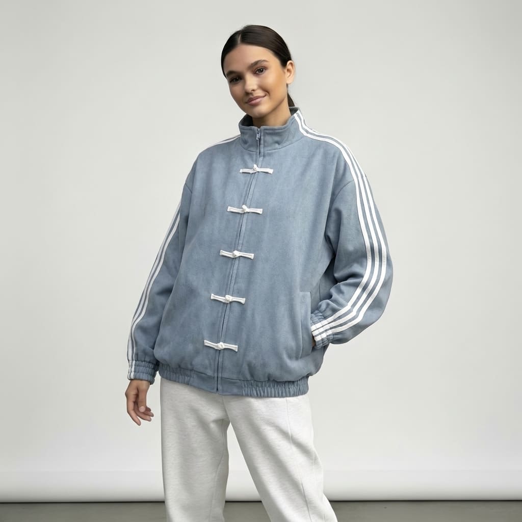 Women's Retro Striped Track Jacket | Gwenda_20