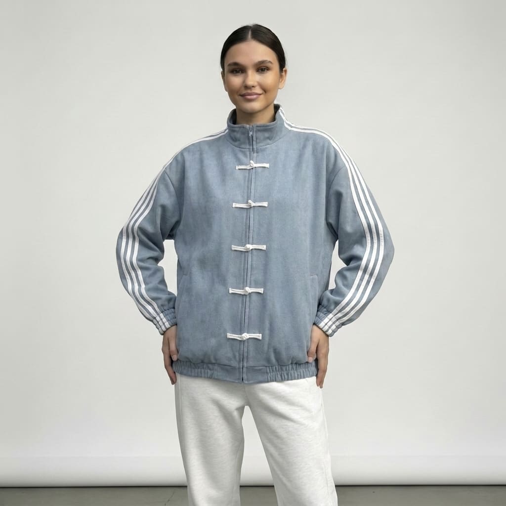Women's Retro Striped Track Jacket | Gwenda_21