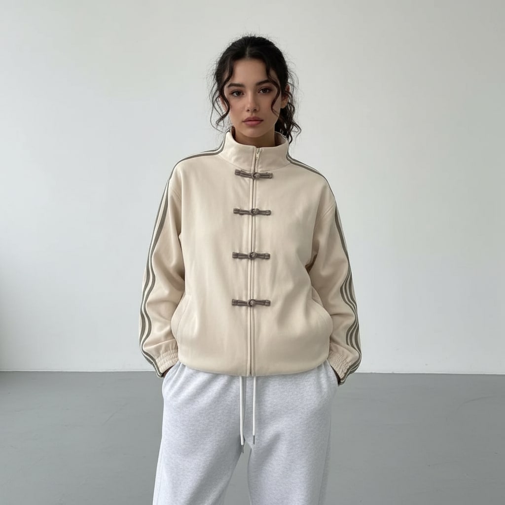 Women's Retro Striped Track Jacket | Gwenda_5