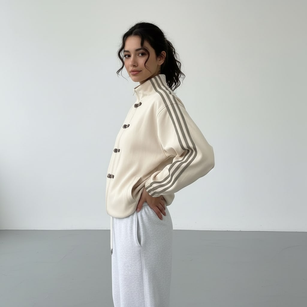 Women's Retro Striped Track Jacket | Gwenda_6