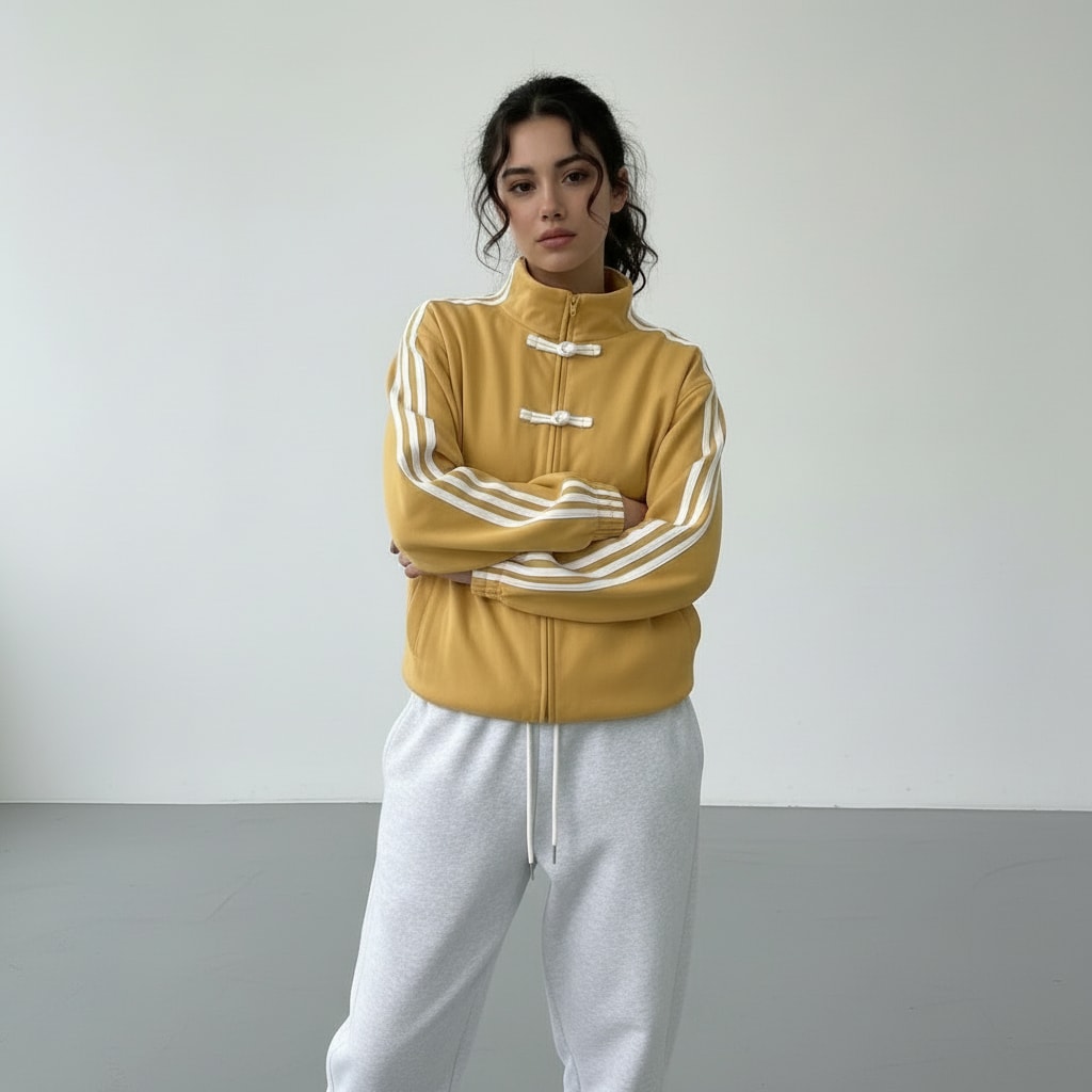 Women's Retro Striped Track Jacket | Gwenda_8